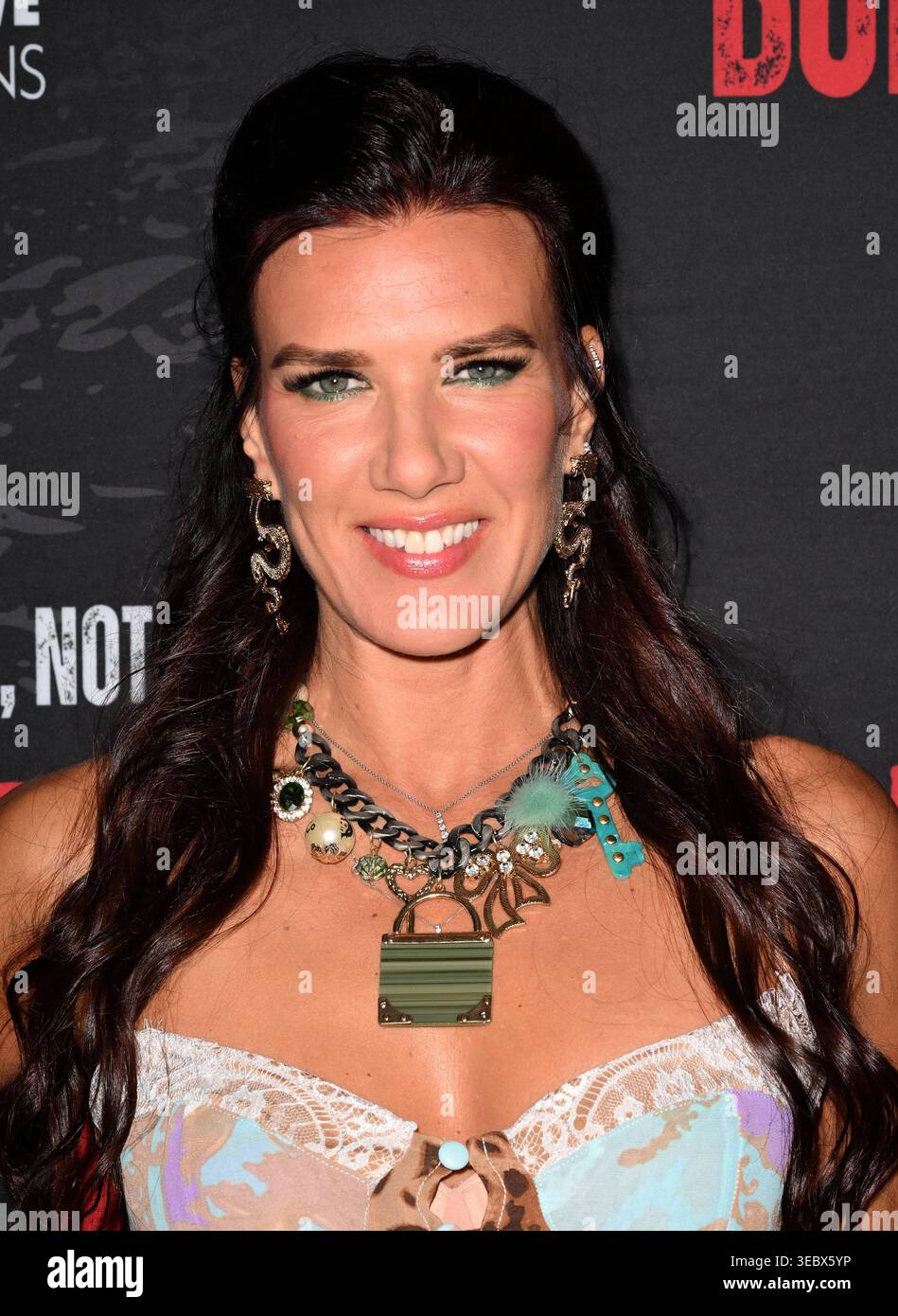 Actress Natalie Burn attends the Private Screening of Bodyman held at ...