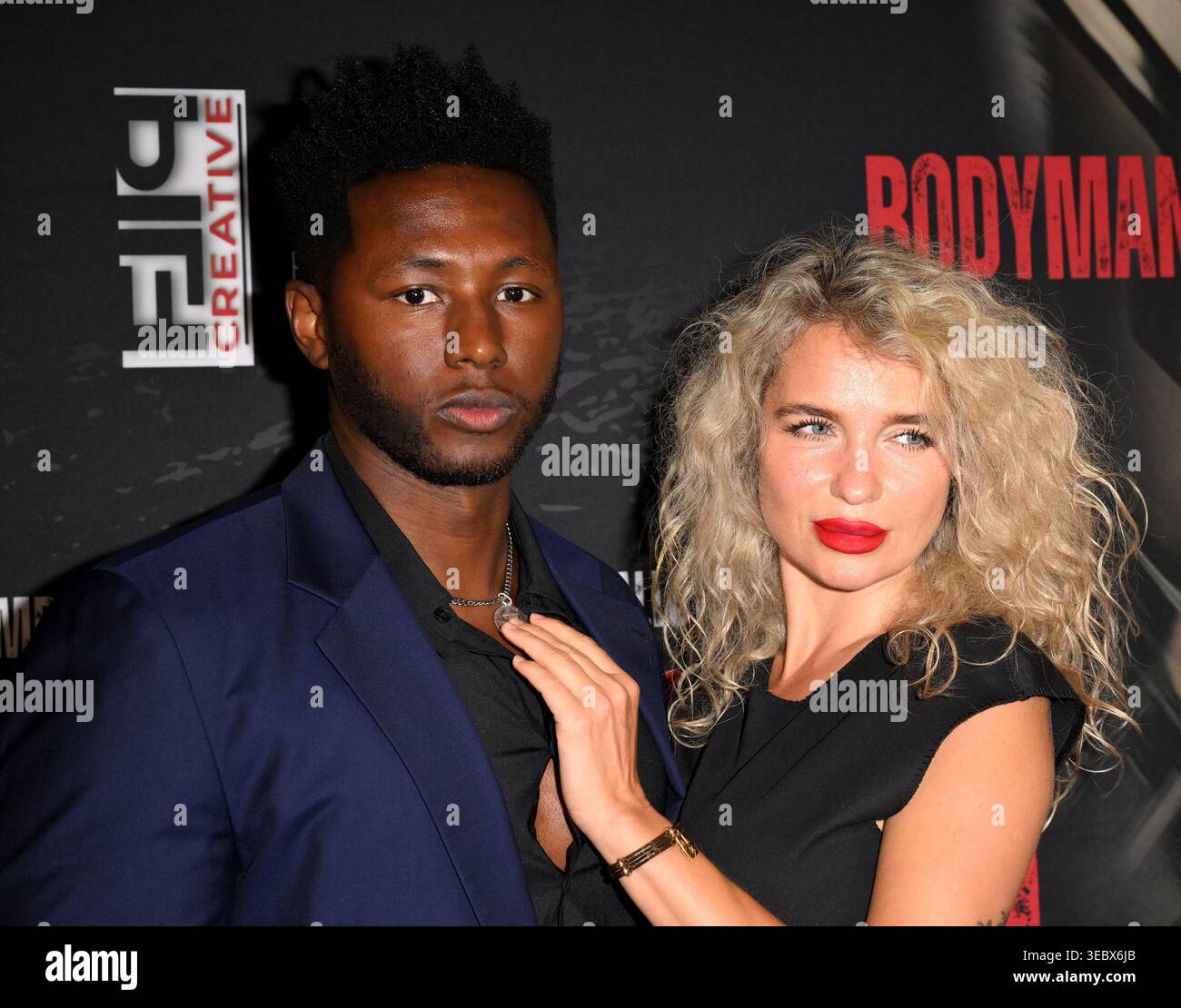 Actor Garyth James Barnes and artist Tati Tudor attend the Private ...