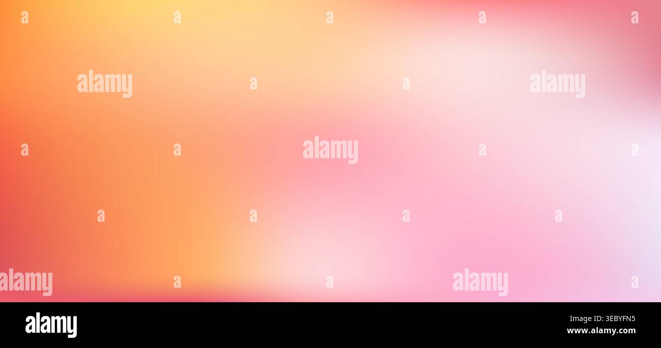 Gradient abstract fluid background, orange and pink color, creative mesh bright modern wallpaper. Vector illustration. Stock Vector