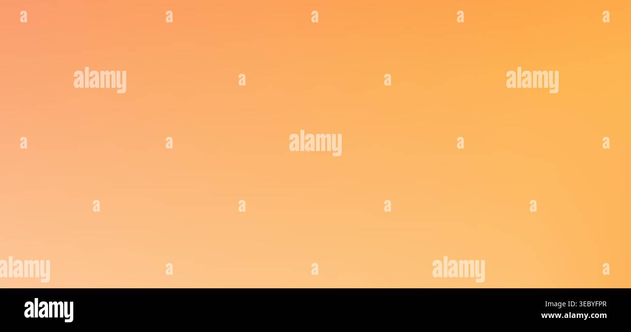 Gradient abstract fluid background, orange. Minimal sunset smooth gradation. Warm creative mesh modern wallpaper. Template colored blurred gradation Stock Vector