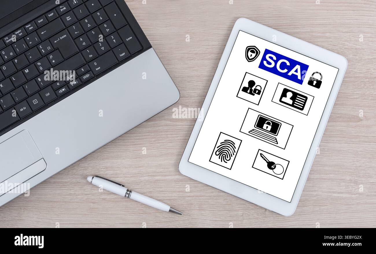 Sca concept shown on a digital tablet Stock Photo