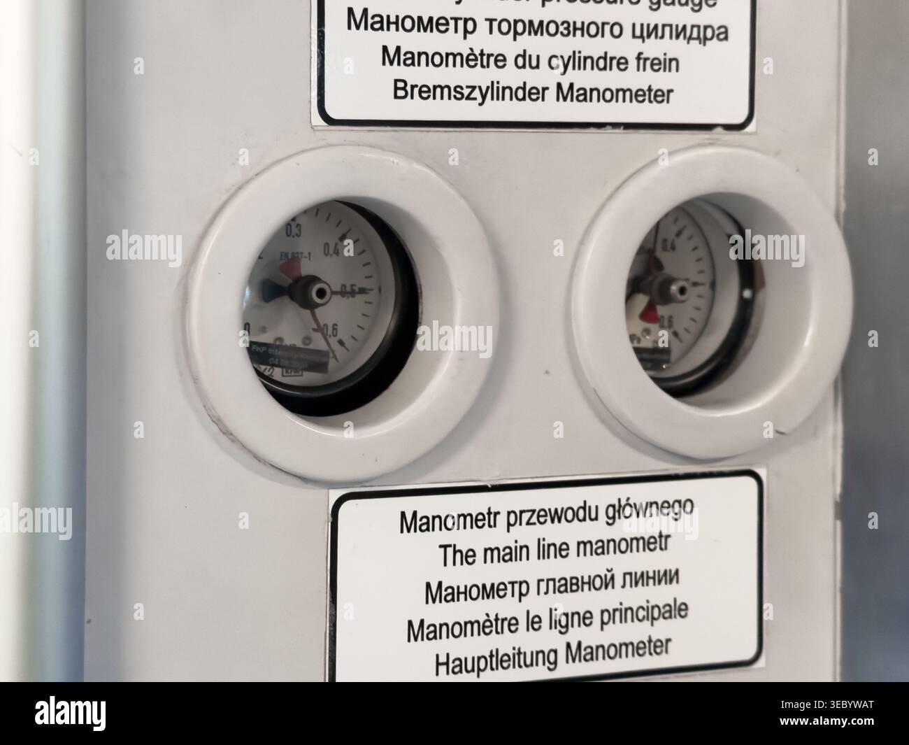 Panel mounted pressure meter hi-res stock photography and images - Alamy