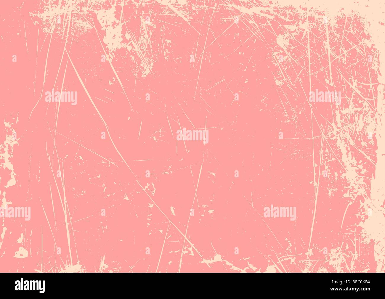 Abstract grunge background with a pink scratched design texture Stock Vector