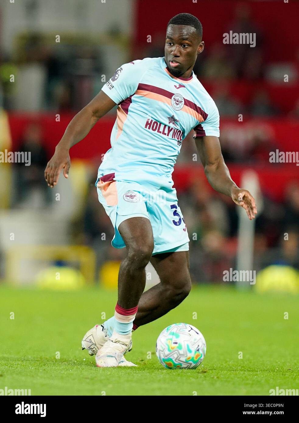 Manchester, England, 27th April 2026. Michael Kayode of Brentford ...
