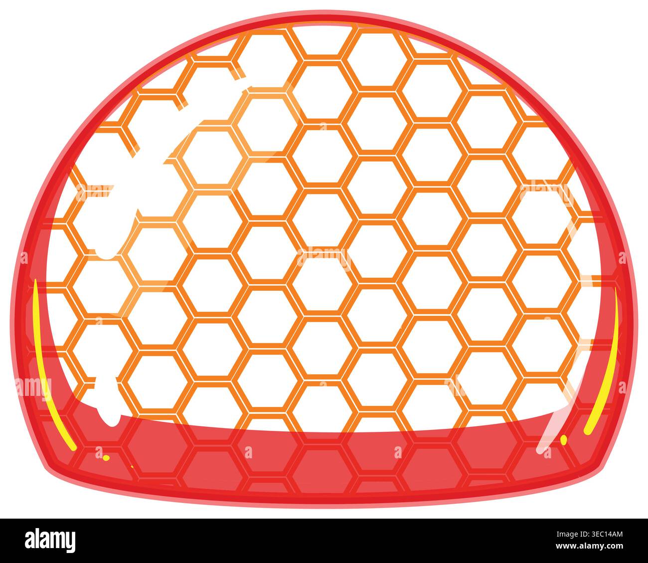 Futuristic energy shield effect generating protective barrier Stock Vector