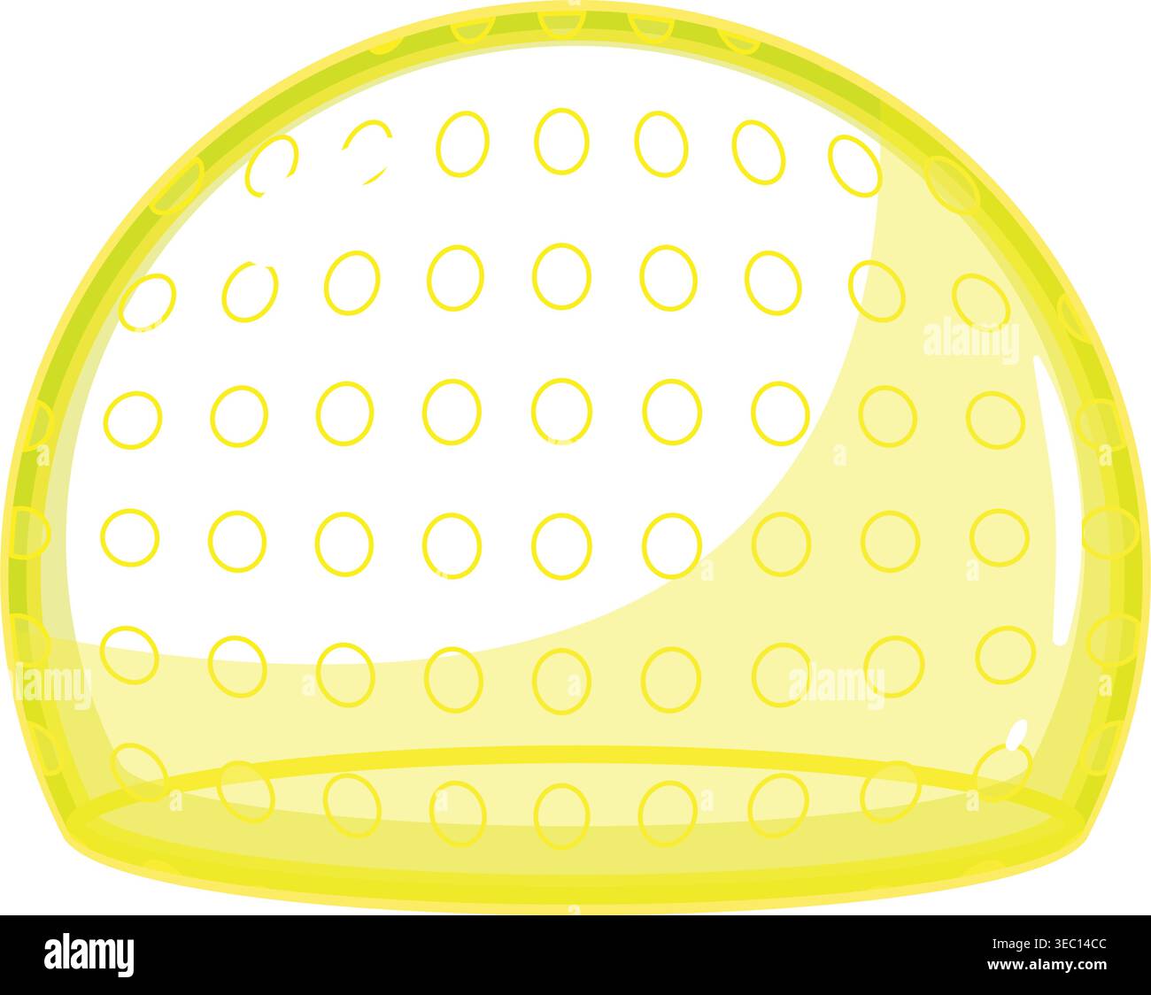 Futuristic transparent dome protecting digital technology concept Stock Vector