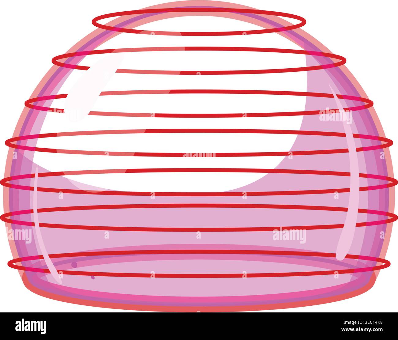 Energy shield protecting object creating secure barrier Stock Vector