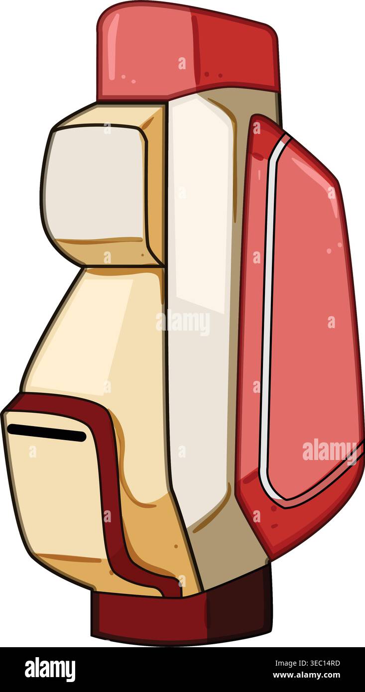 Golf bag with clubs design vector illustration Stock Vector