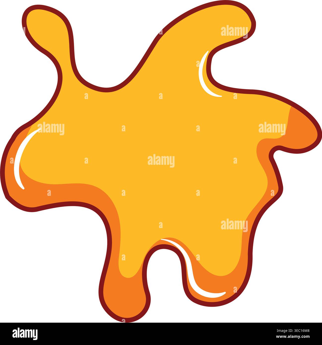 Organic liquid splash shape dripping paint concept Stock Vector