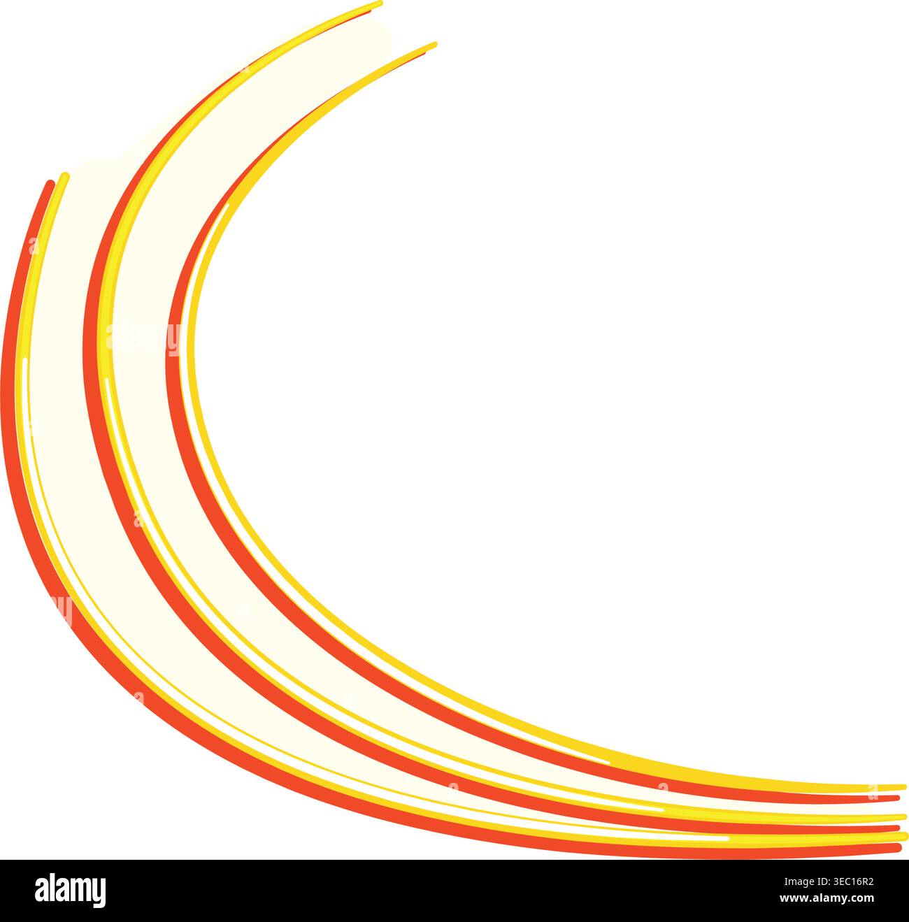 Abstract flowing neon light trails concept Stock Vector
