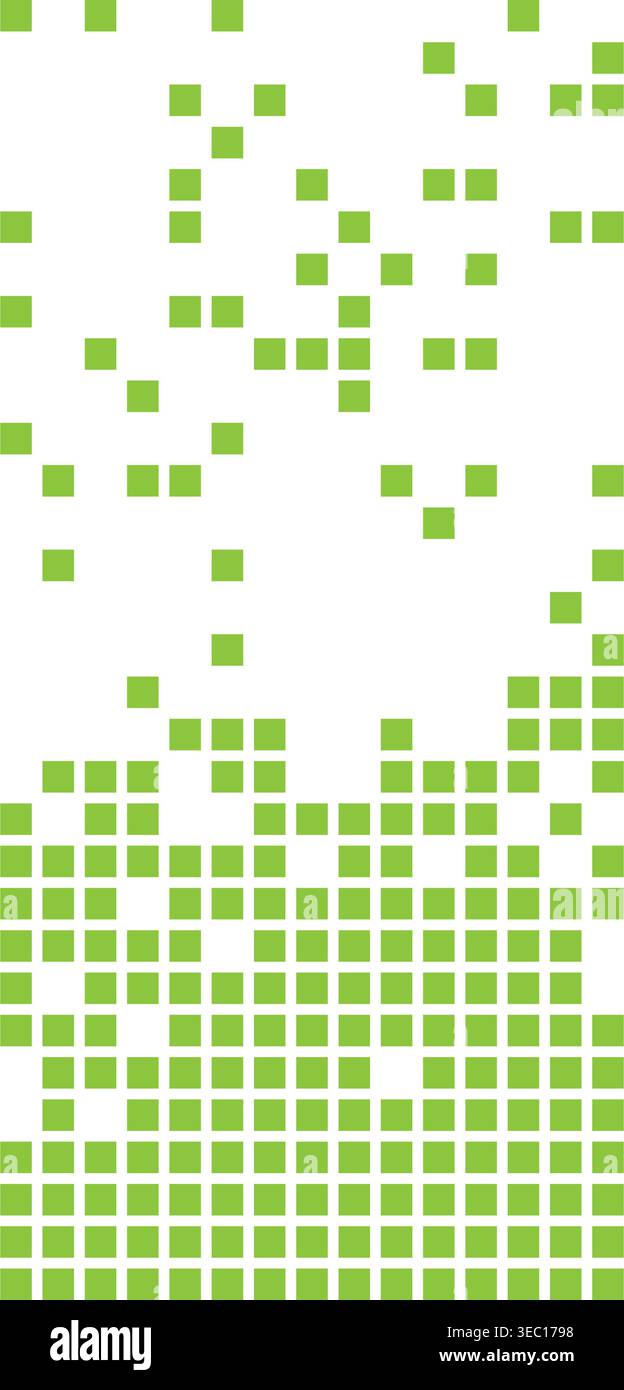 Pixels disintegrating data stream digital abstract background Stock Vector