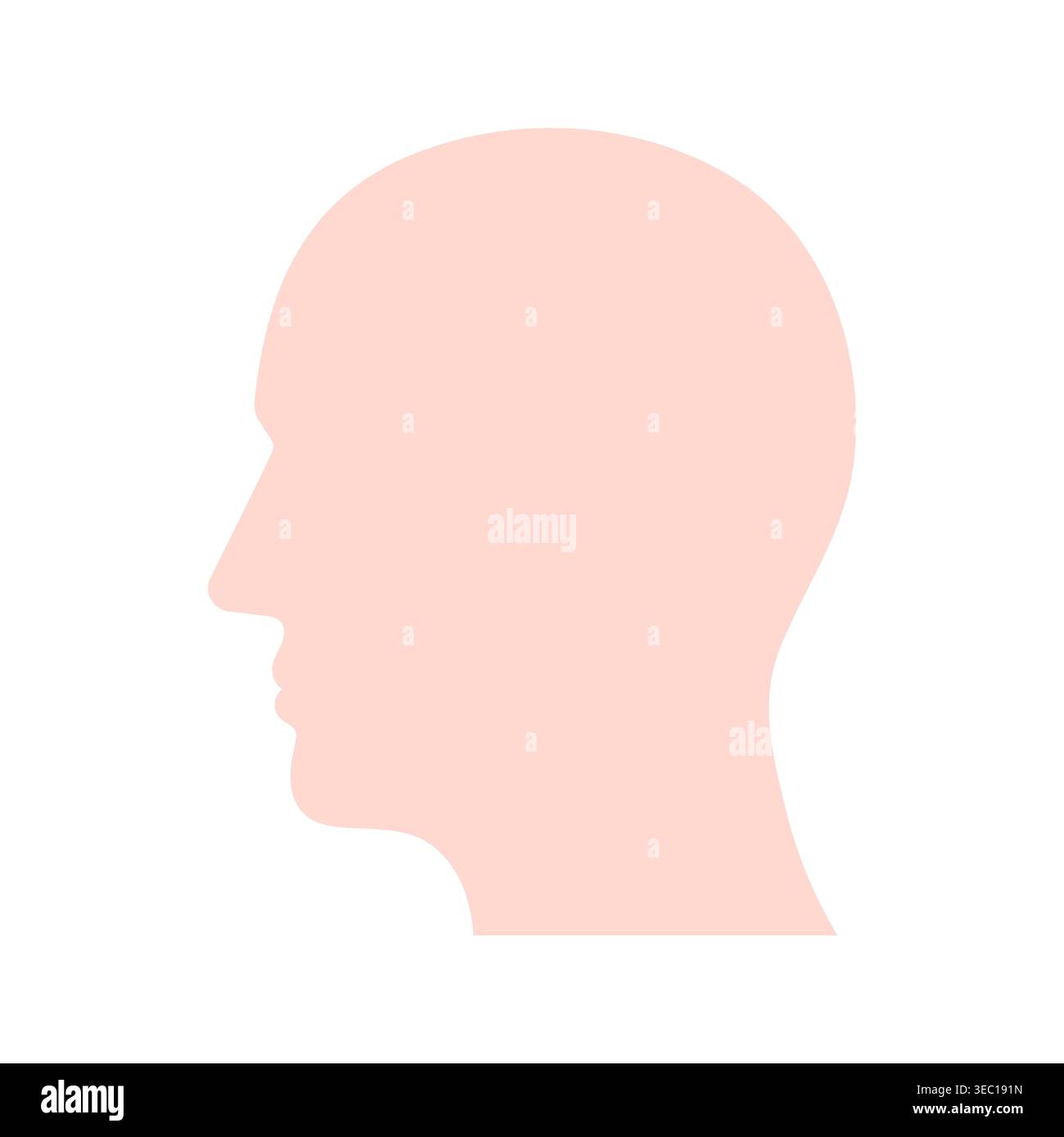 Human Head. Human Avatar. Vector Illustration. Stock Vector
