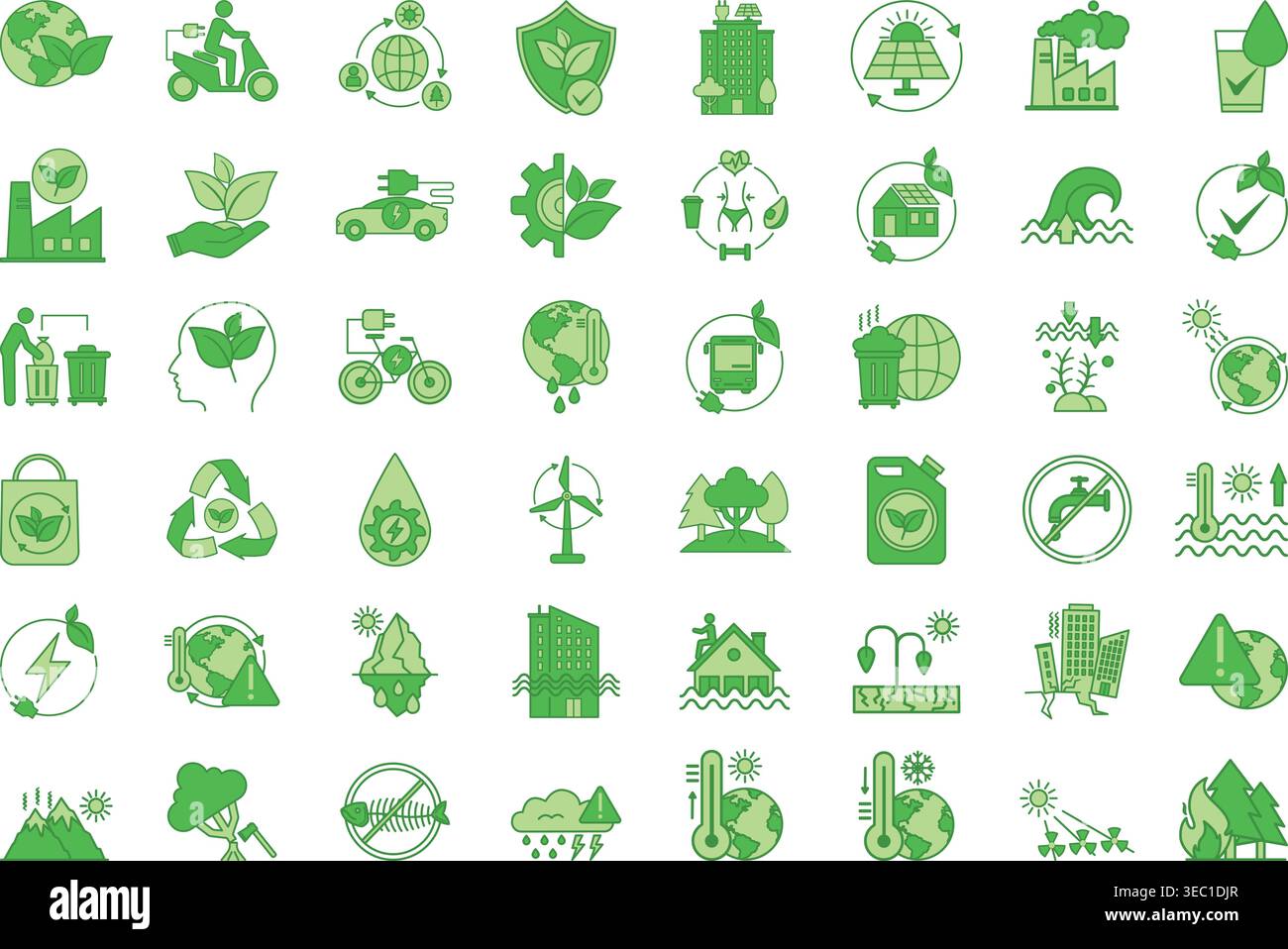 Sustainability vector icons hi-res stock photography and images - Alamy