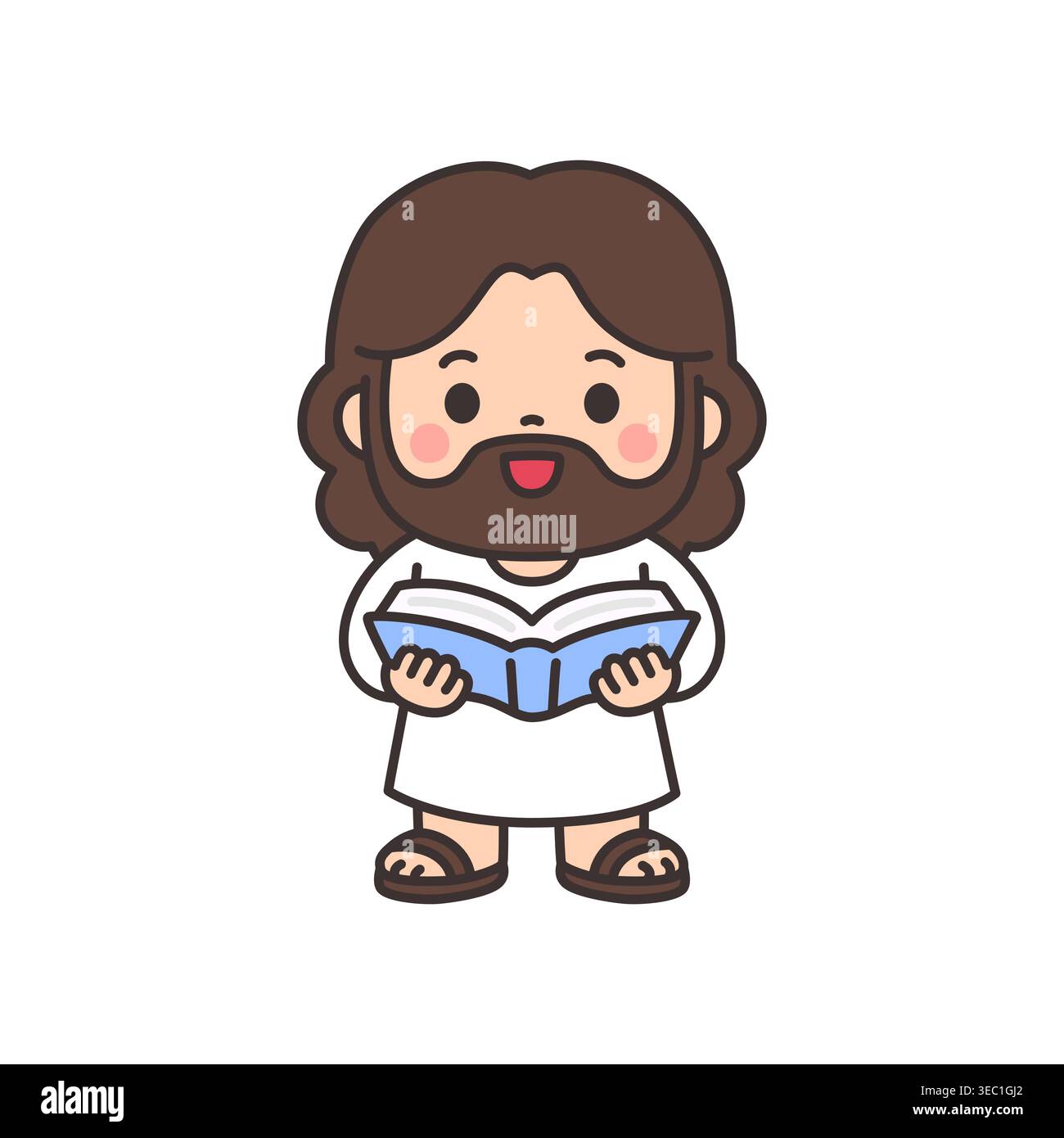 Holding open bible Stock Vector Images - Alamy