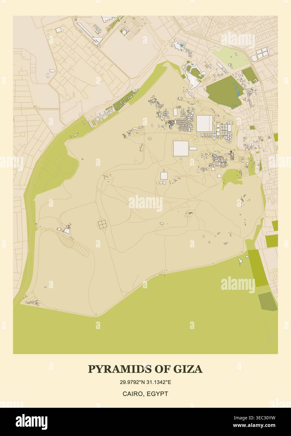 Egypt giza sphinx aerial view Stock Vector Images - Alamy