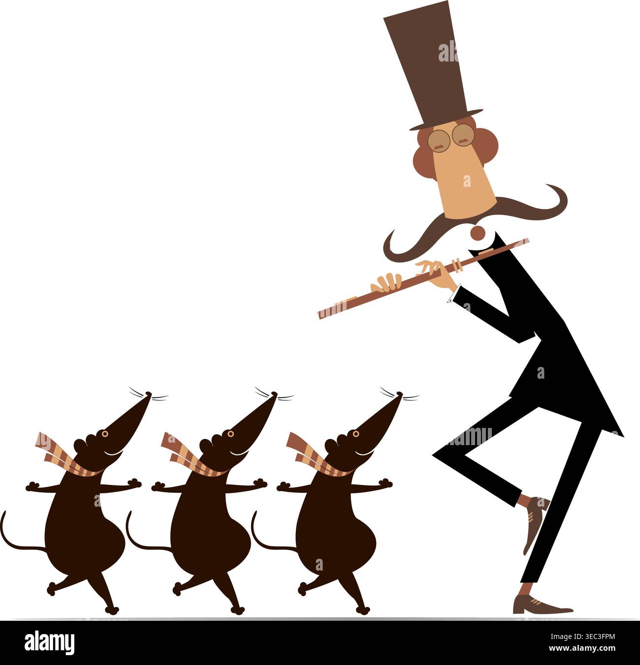 Pied cartoon hi-res stock photography and images - Alamy