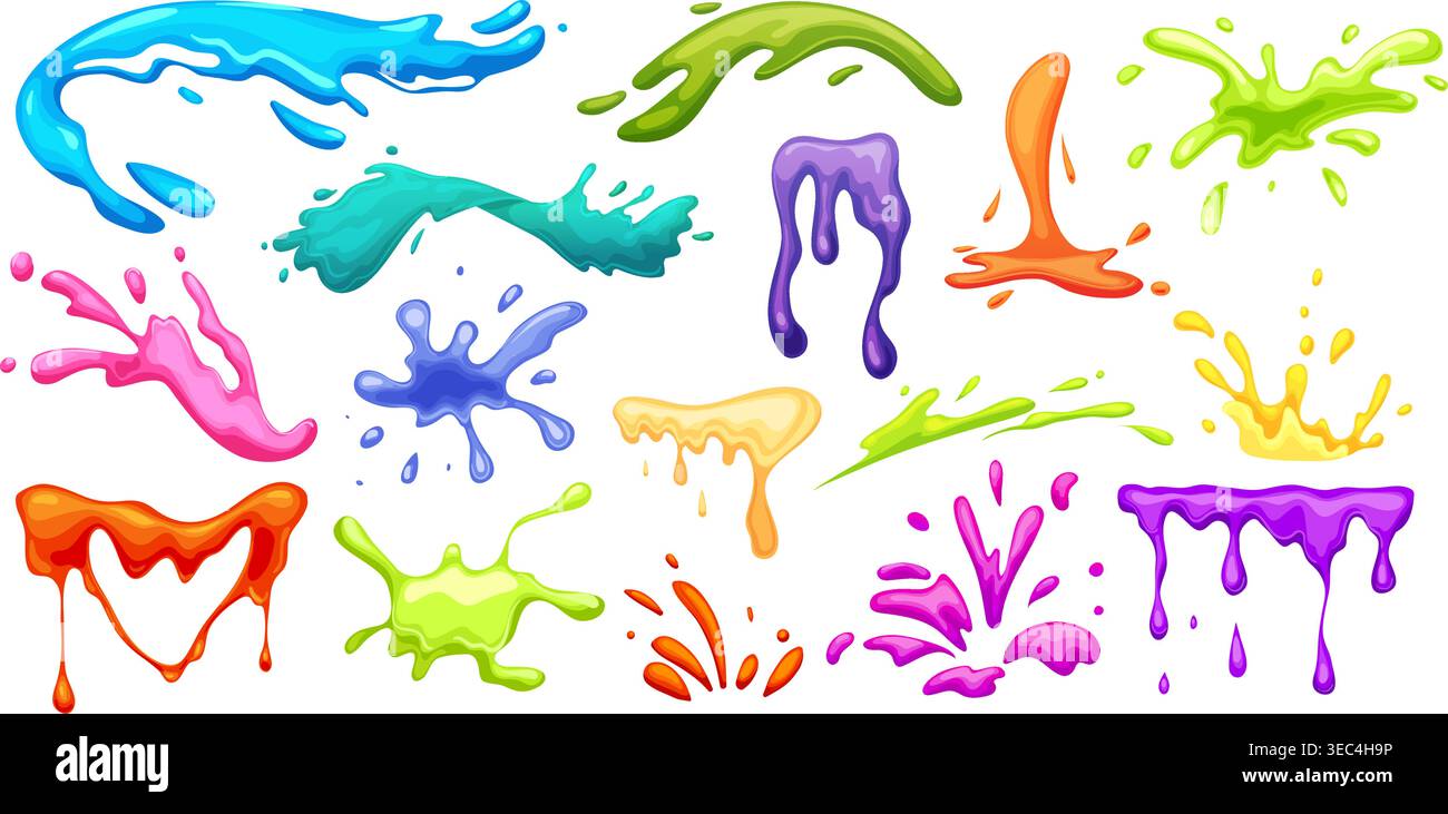 Cartoon ink splash hi-res stock photography and images - Alamy