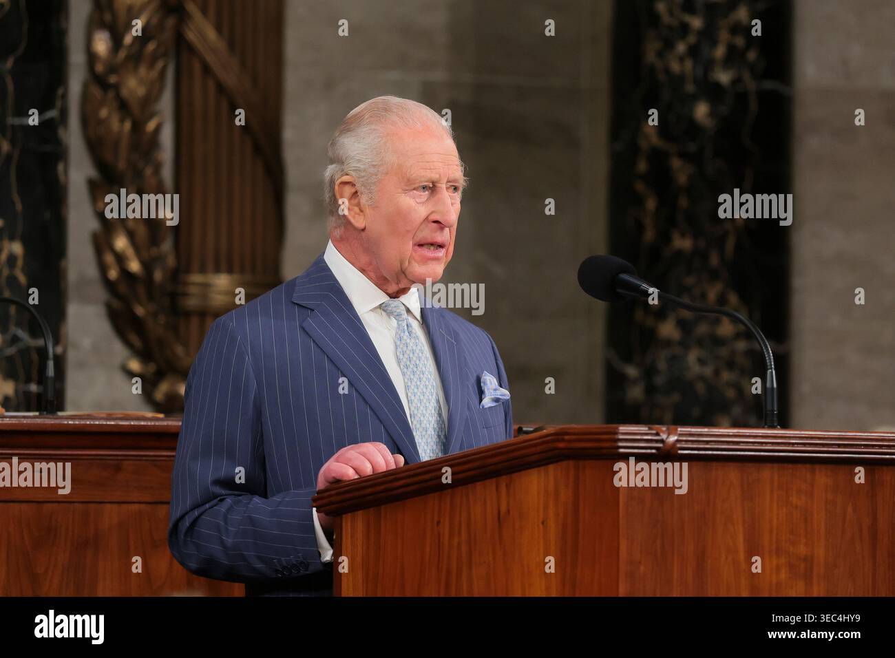 Britain's King Charles addresses a joint meeting of Congress in the ...