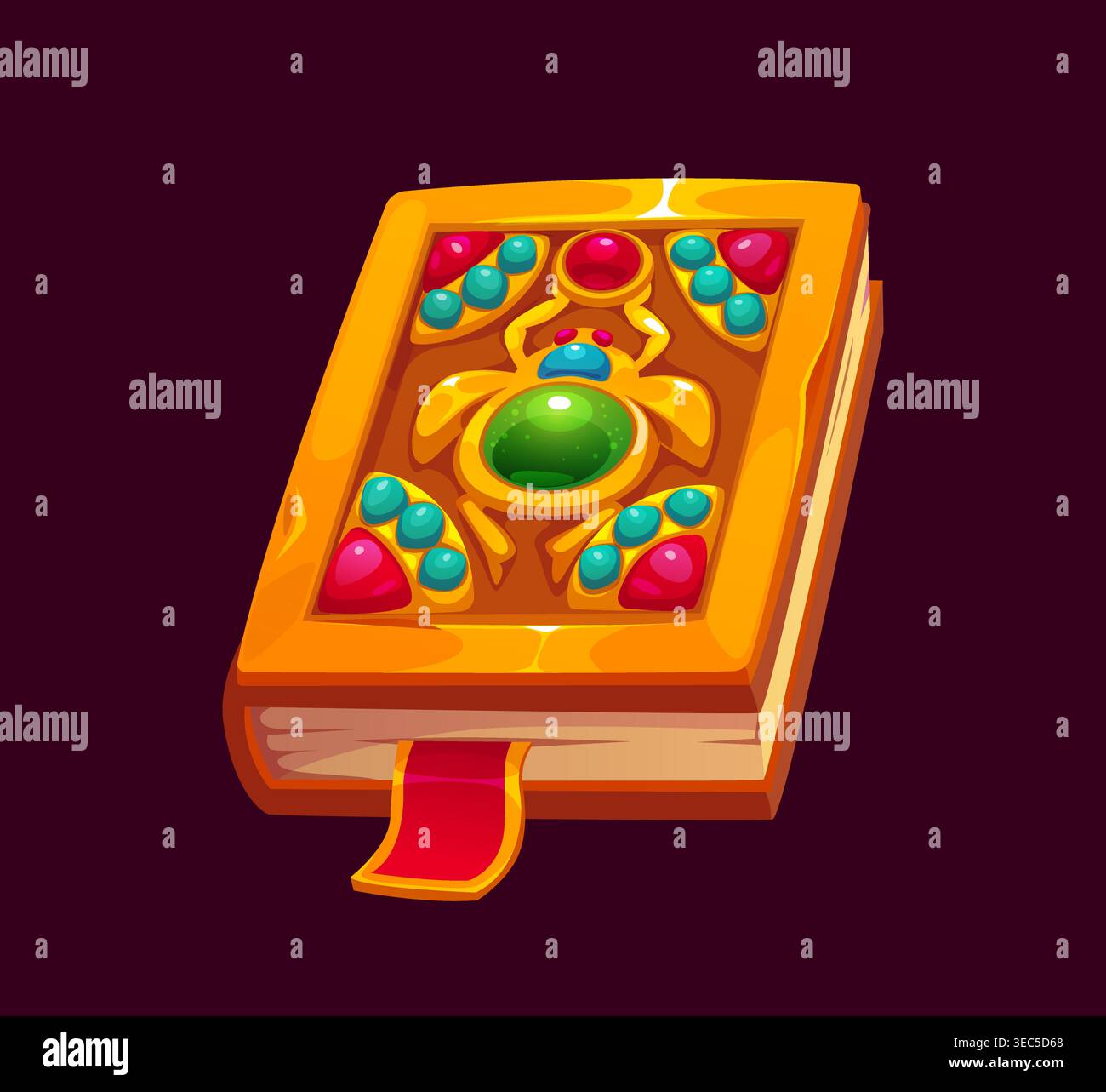 Ancient Egypt game icon of Egyptian treasure book Stock Vector Image ...