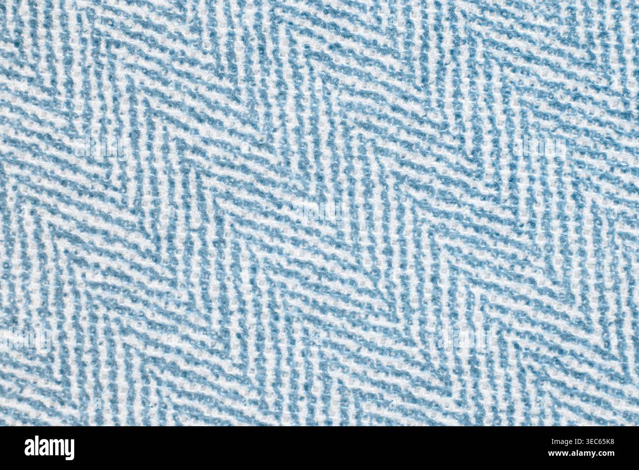 Blue and white striped fabric texture as a background Stock Photo