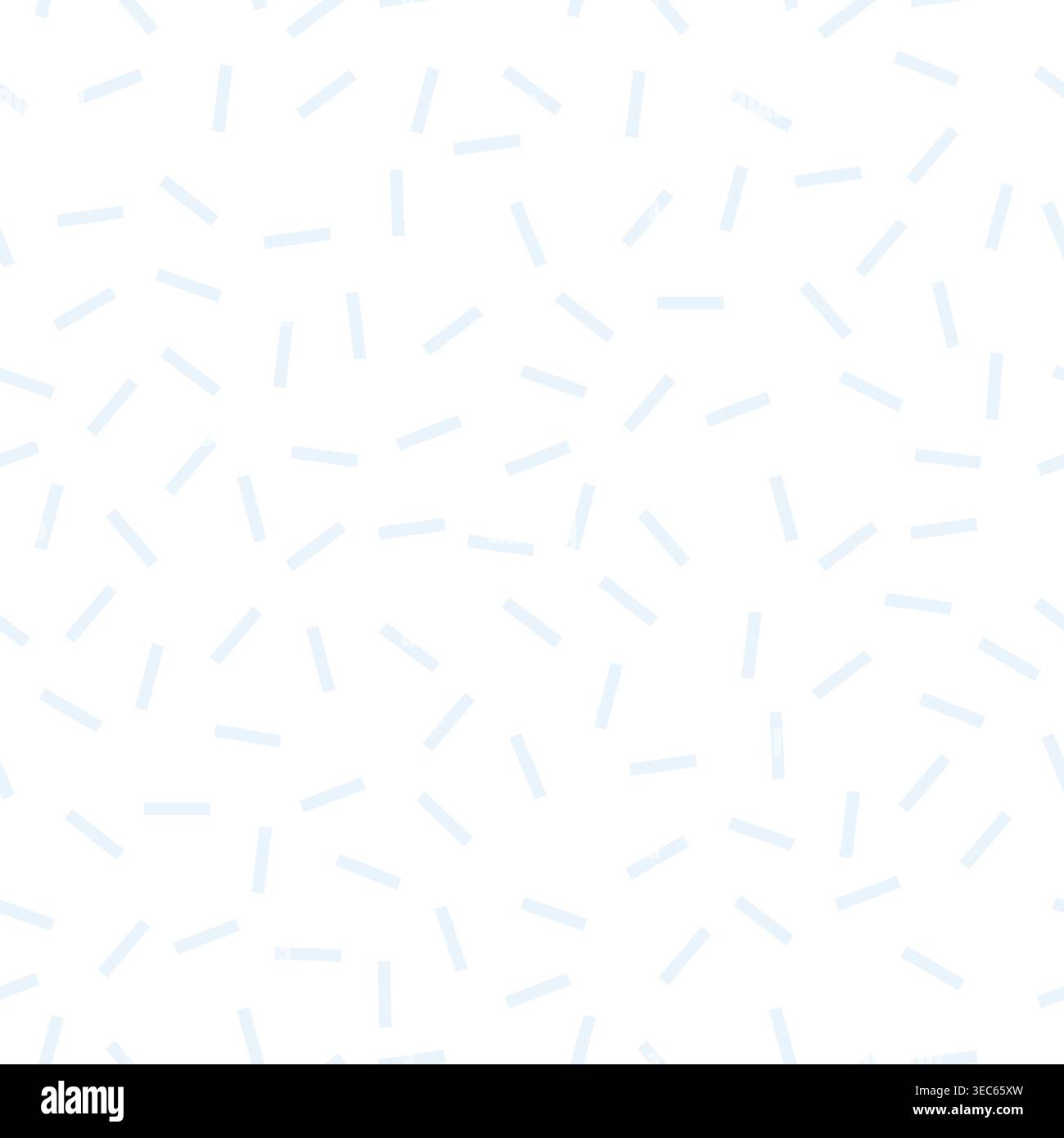 Abstract dash confetti pattern. Minimal seamless vector chaotic dashes pattern. Stock Vector