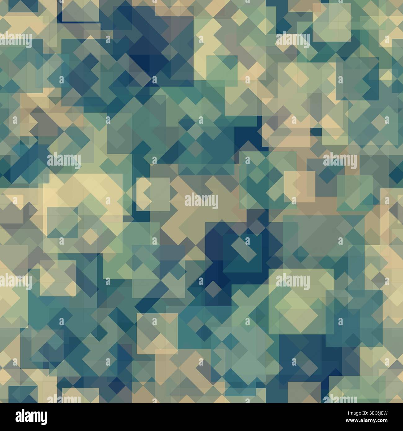 Tender dirty colors seamless pattern with abstract rectangles. Stock Vector