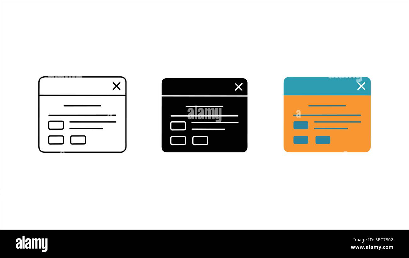 Application vector vectors hi-res stock photography and images - Alamy