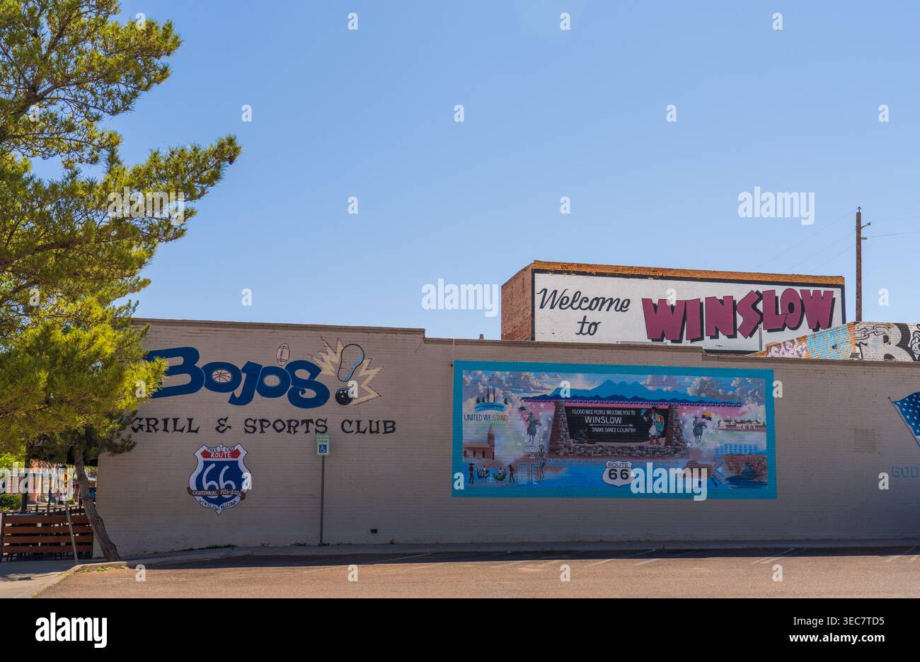 Welcome to winslow sign arizona hi-res stock photography and