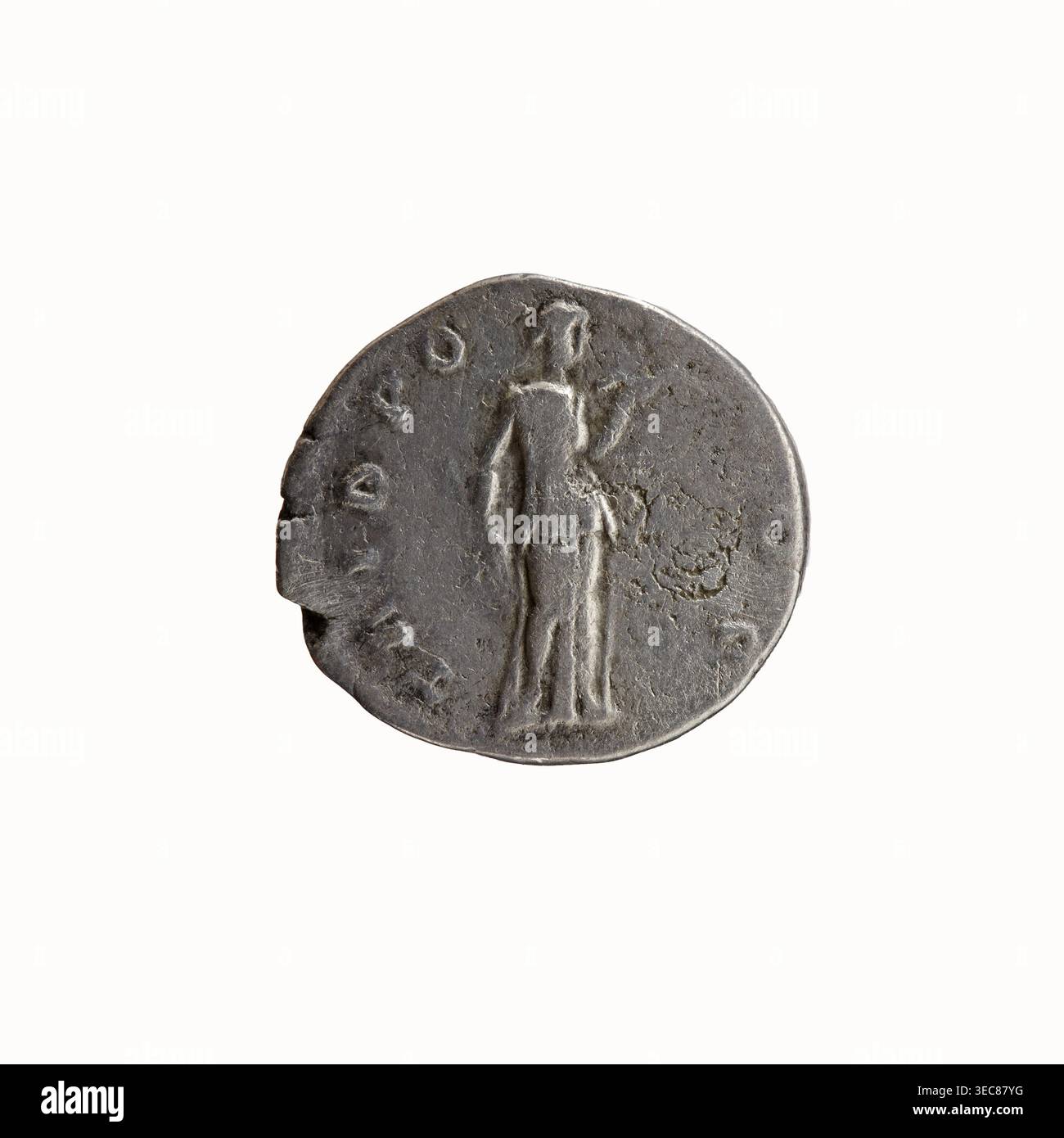 Denarius, 138. Obverse: Head of Antoninus Pius without a cap to the ...