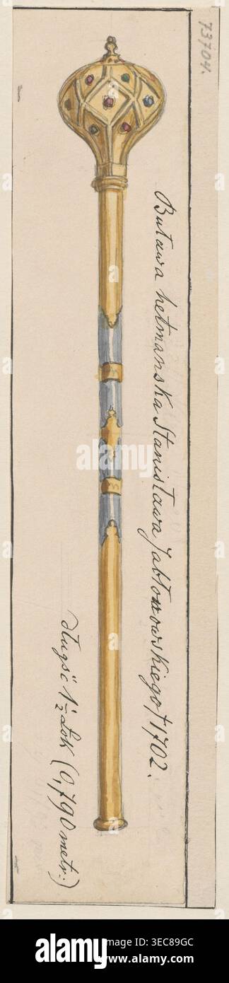 Hetman's baton of Stanisław Jabłonowski from the end of the 17th ...