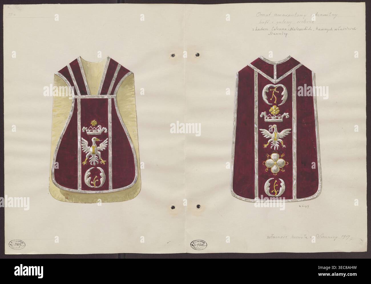 Back view chasuble in hi-res stock photography and images - Alamy