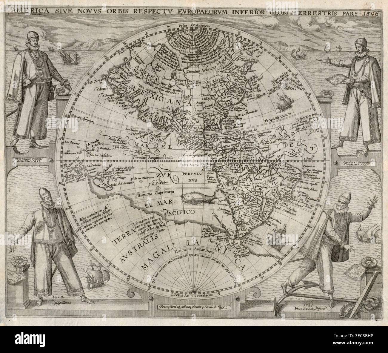 Amerigo vespucci map america hi-res stock photography and images - Alamy