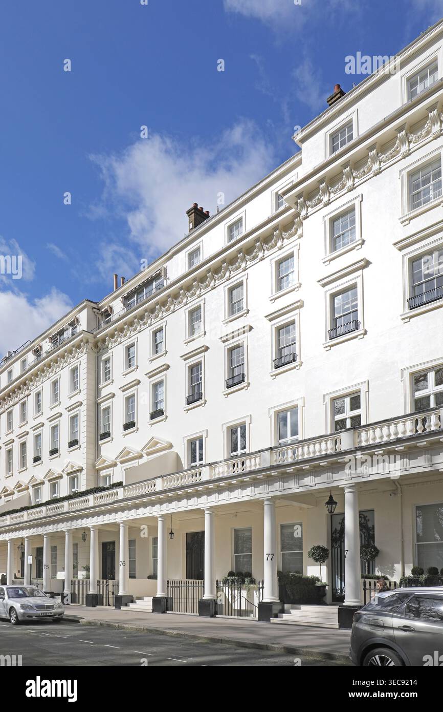 Georgian Regency houses on Eaton Square, London, one of the most ...