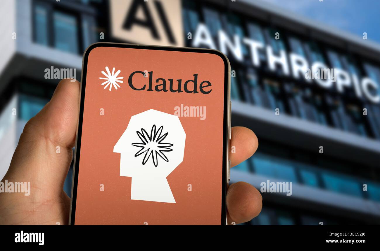 Anthropic Claude AI company Stock Photo