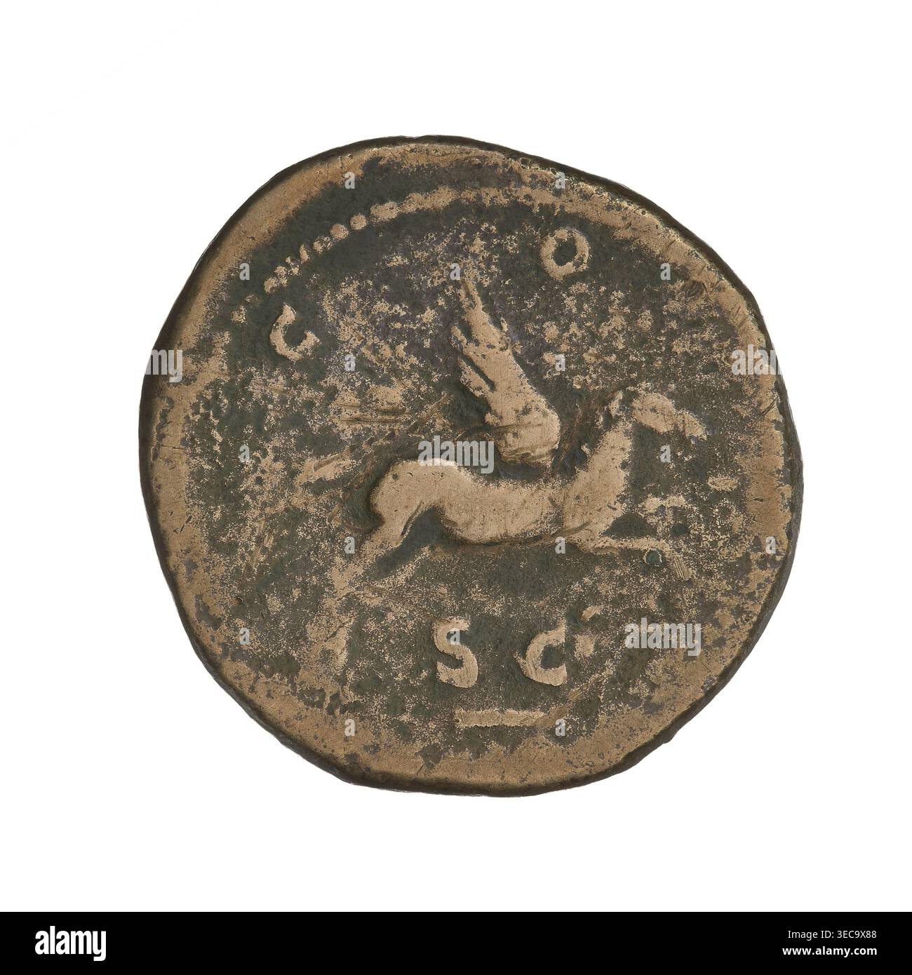 Dupondius, Hadrian (76–138; Roman emperor 117–138); obverse: head of ...
