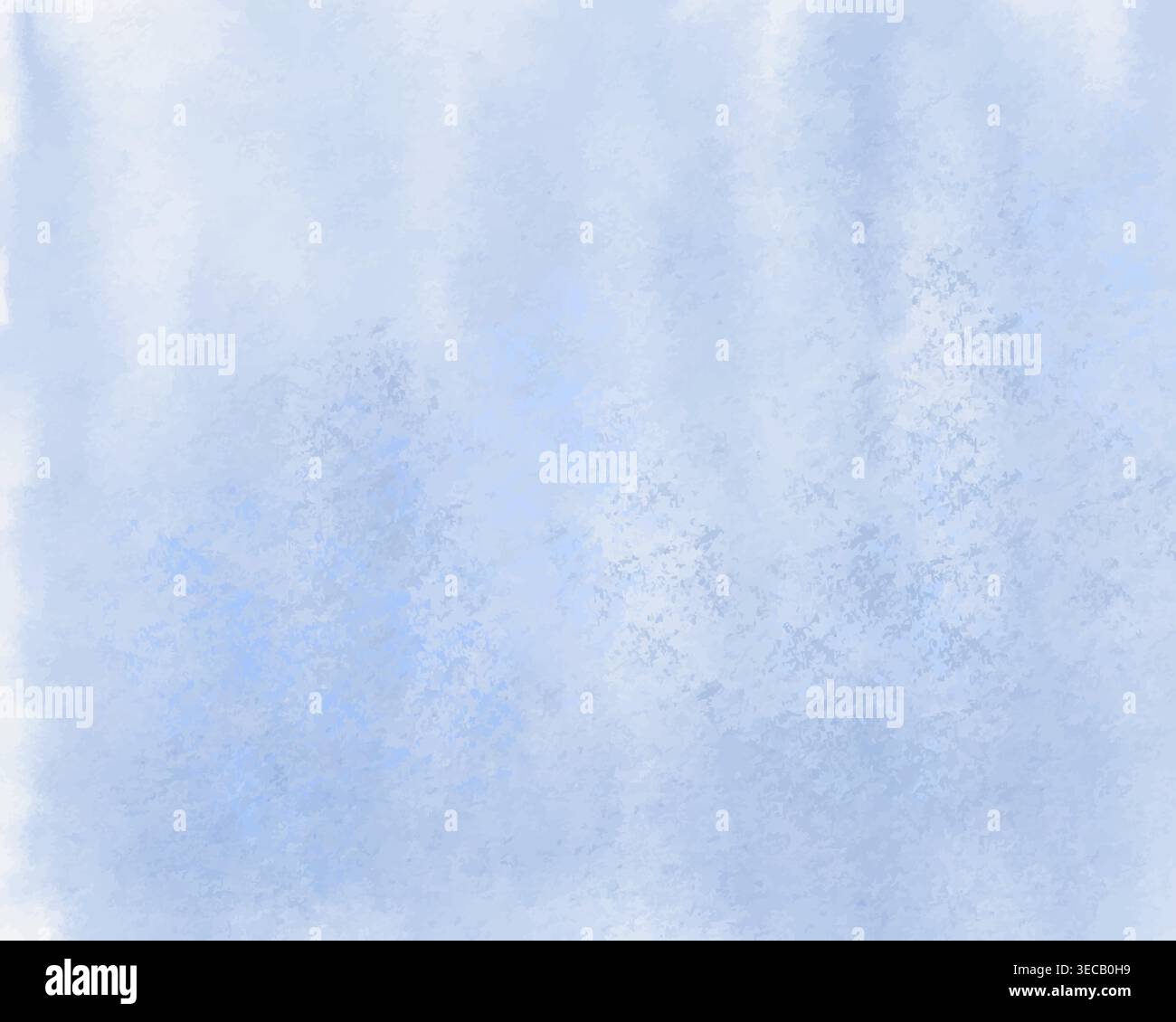 Blue watercolor overlay with icy texture and frosty details. Abstract ...