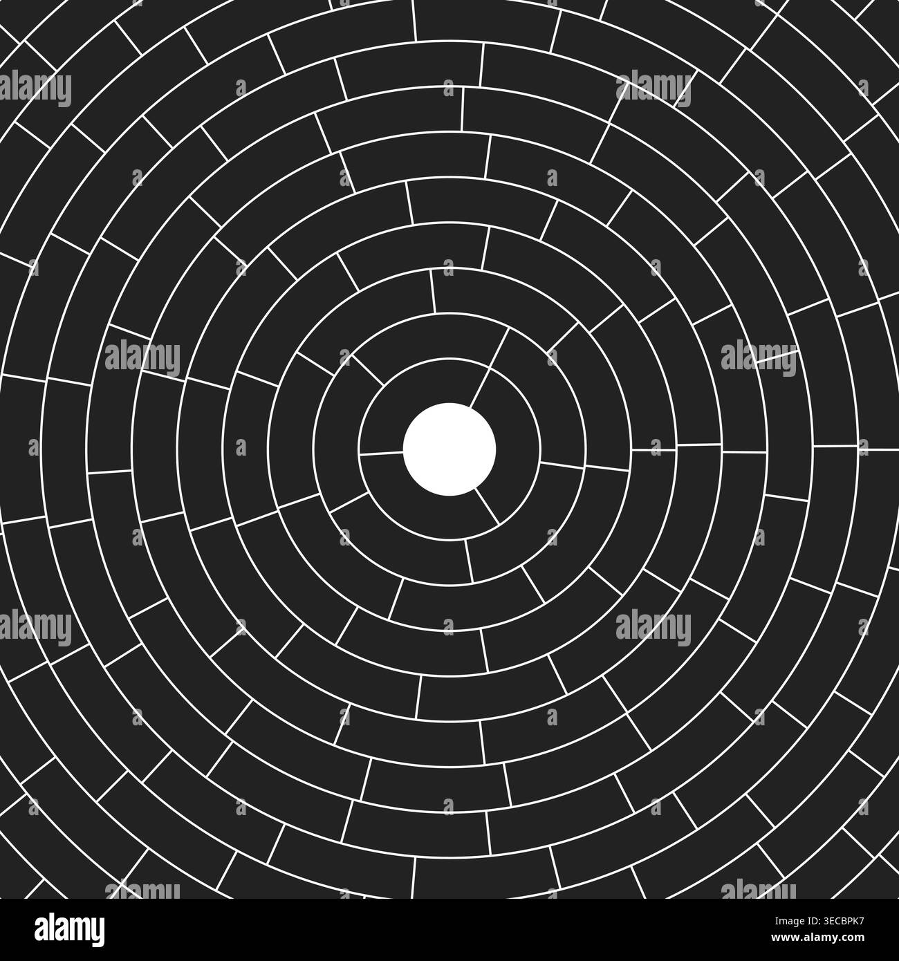 Segments centered. Abstract pattern. Simple solid cells. Medium padding. Amazing vector illustration. Stock Vector