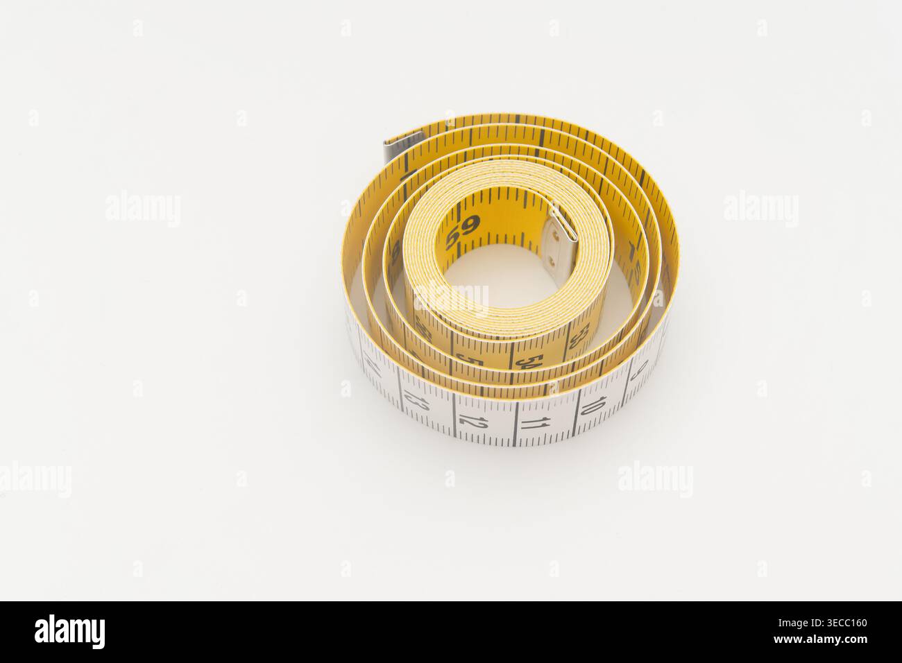measuring tape isolated on white Stock Photo