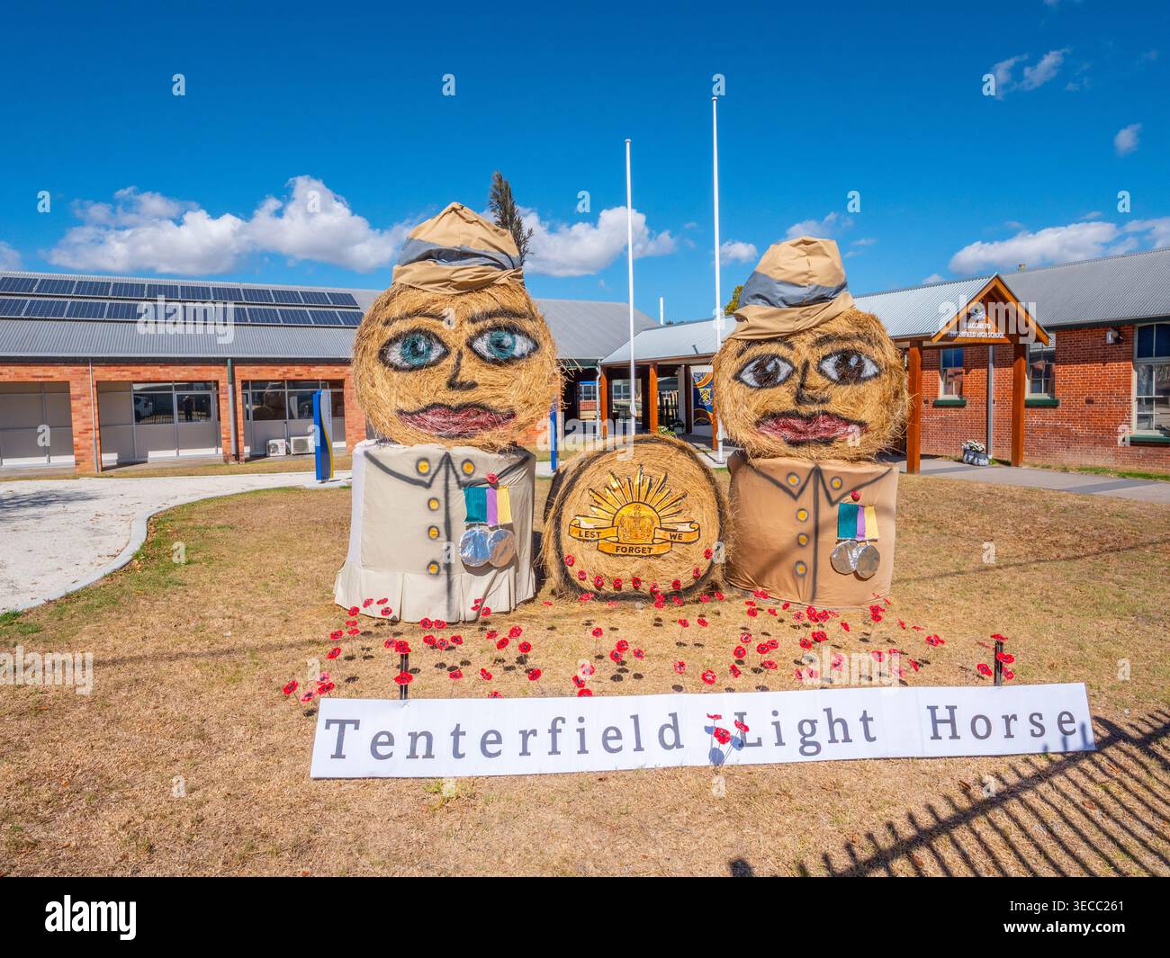Hay Bale competition in Tenterfield Stock Photo