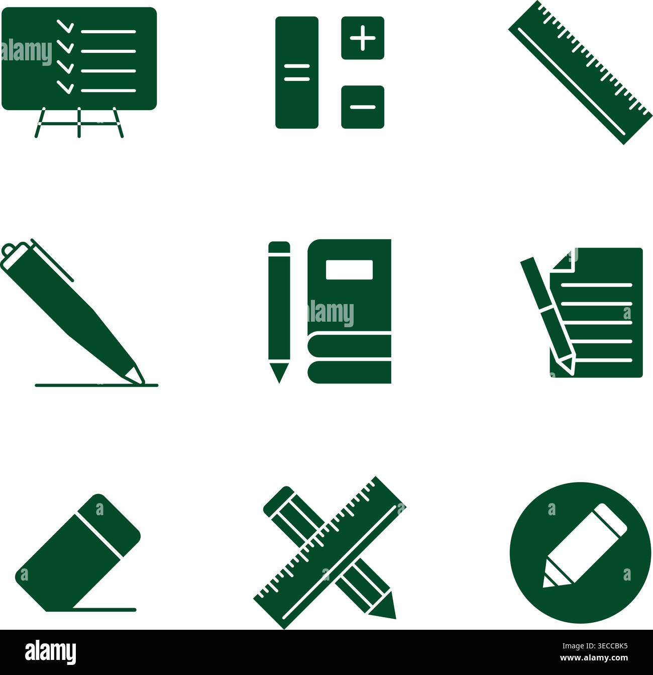 Stationery icon set vector design templates simple and modern concept ...