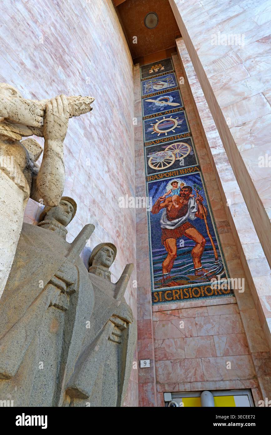 Palazzo delle Poste e Telegrafi in Agrigento, Sicily, Agrigento, Sicily, Italy. Stock Photo