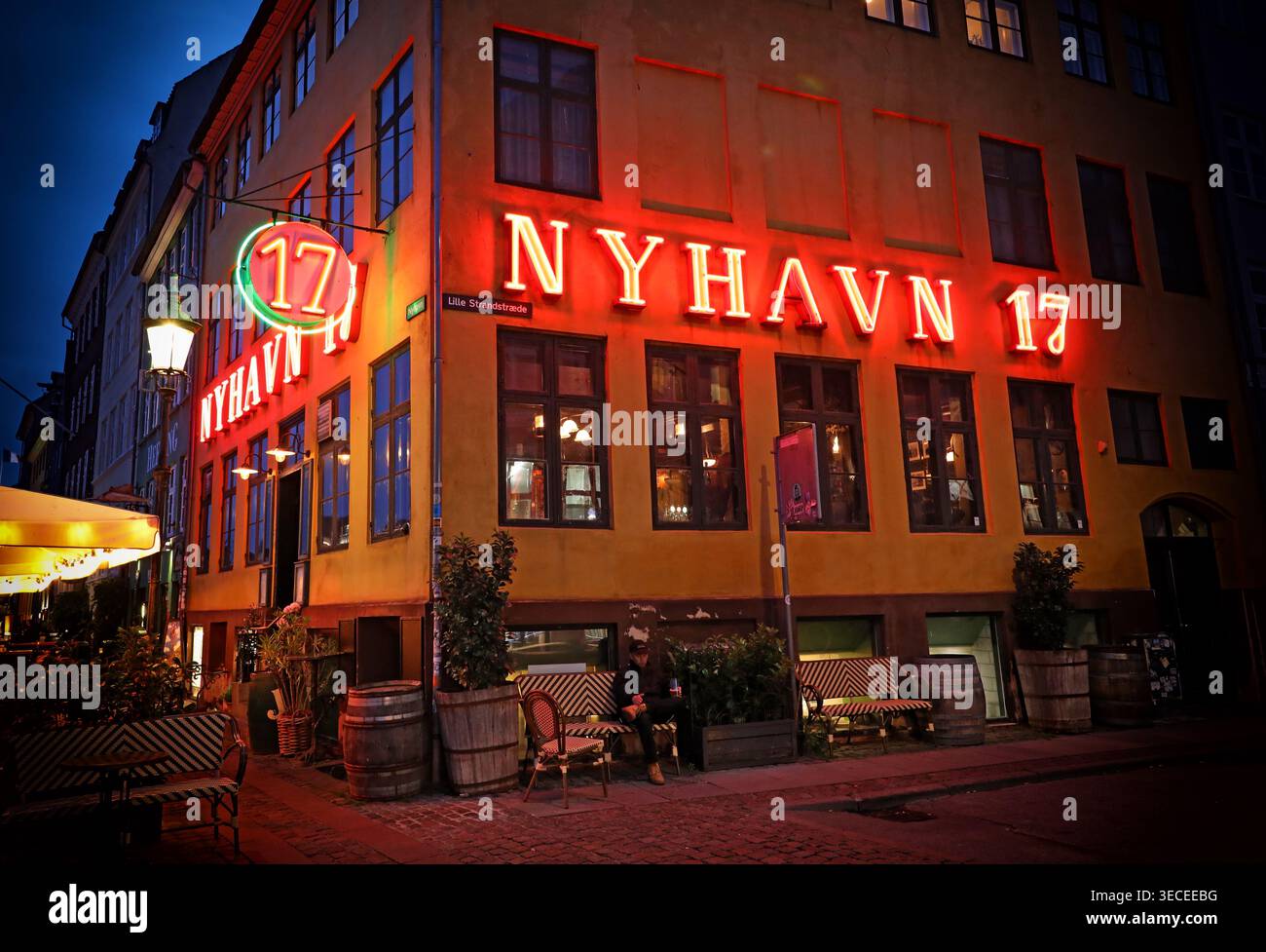 Nyhavn17, photographed in Copenhagen, Denmark. Stock Photo