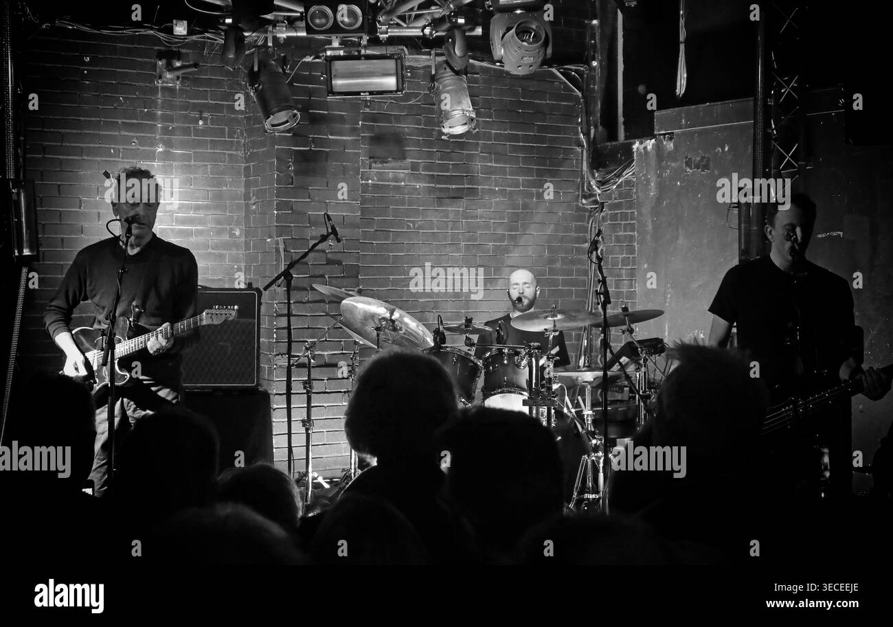 Hugh Cornwell and his band perform live on stage at The Live Rooms, Chester, during the Moments of Madness UK tour, 20 November 2022 Stock Photo