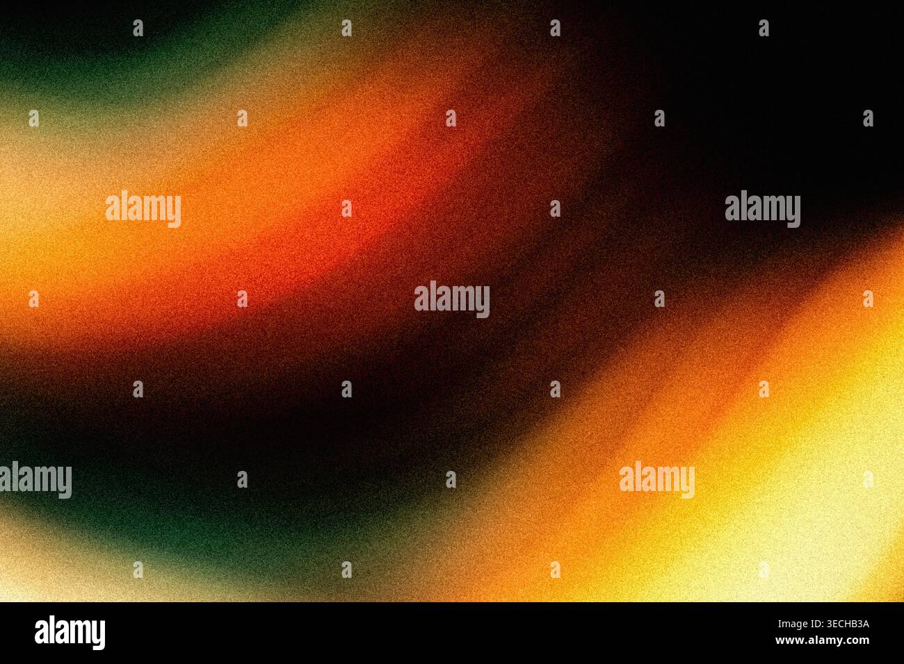 Orange and green abstract grainy gradient background Stock Photo