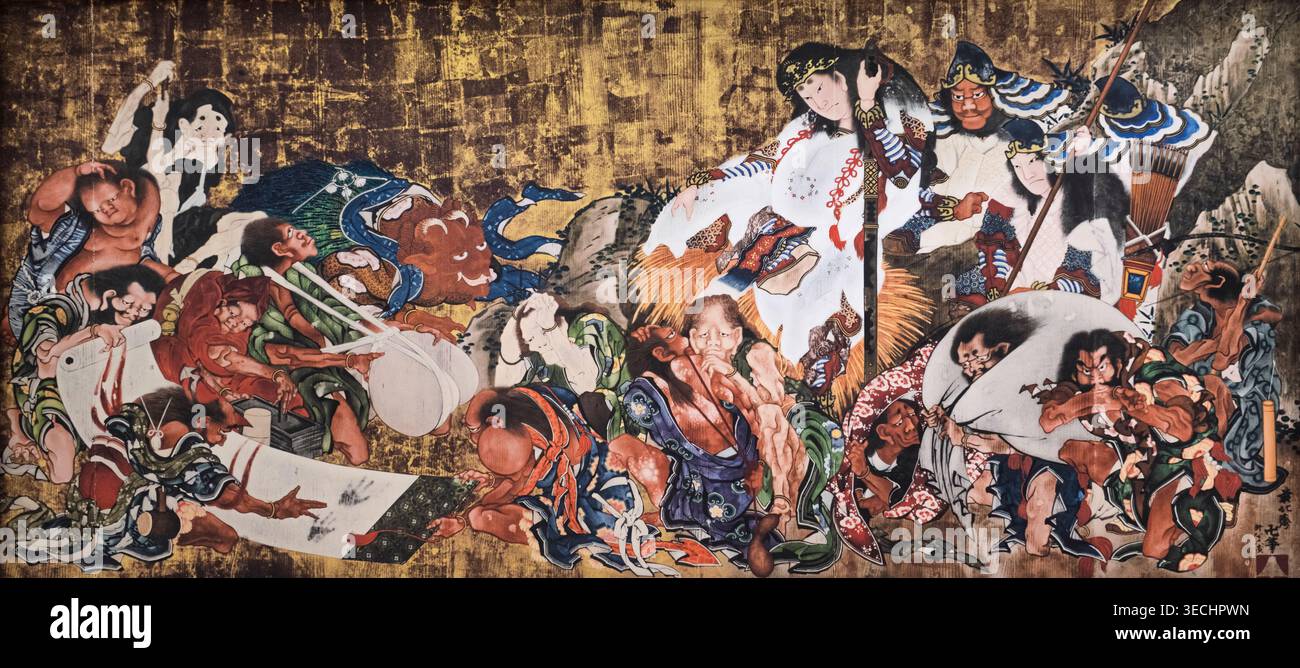 Japanese painting hokusai hi-res stock photography and images - Alamy