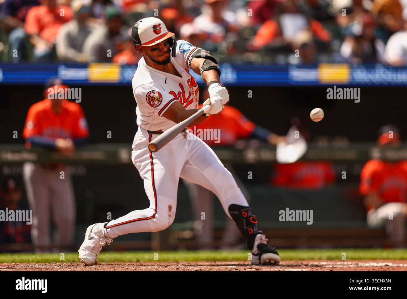 Baltimore, MD; Baltimore Orioles second baseman Jeremiah Jackson (82) hits a grand slam during ...