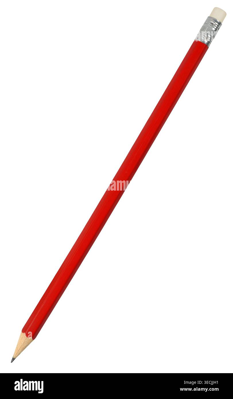 Round pen pencil isolated on white background Stock Photo