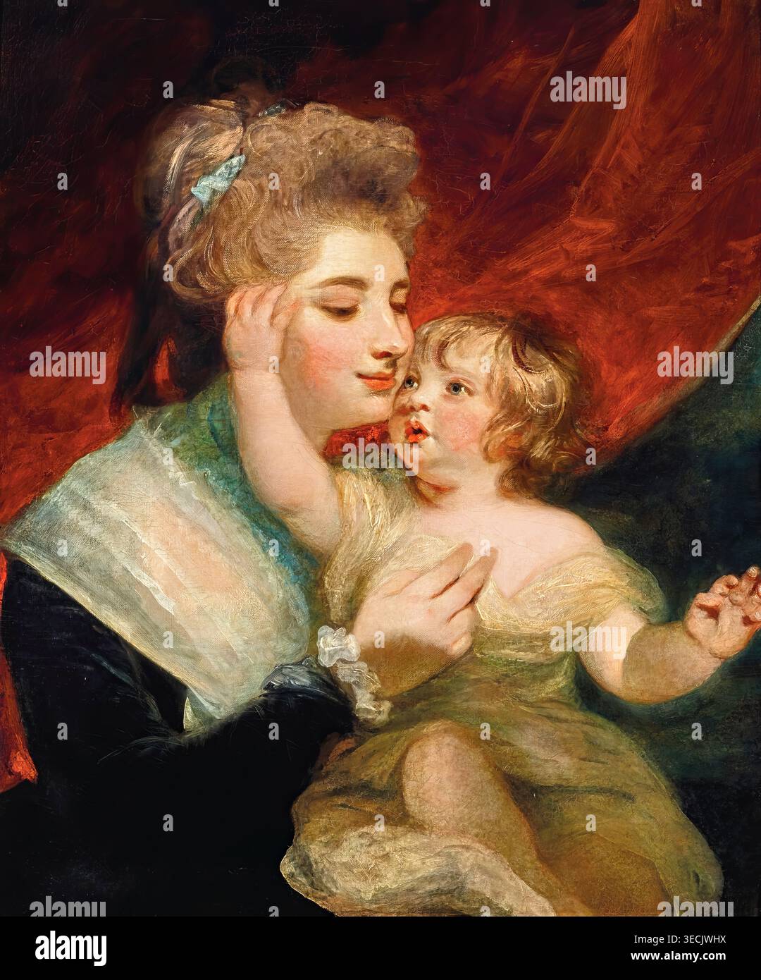 Sir Joshua Reynolds, Portrait of Lady Dashwood and her Son Henry George ...
