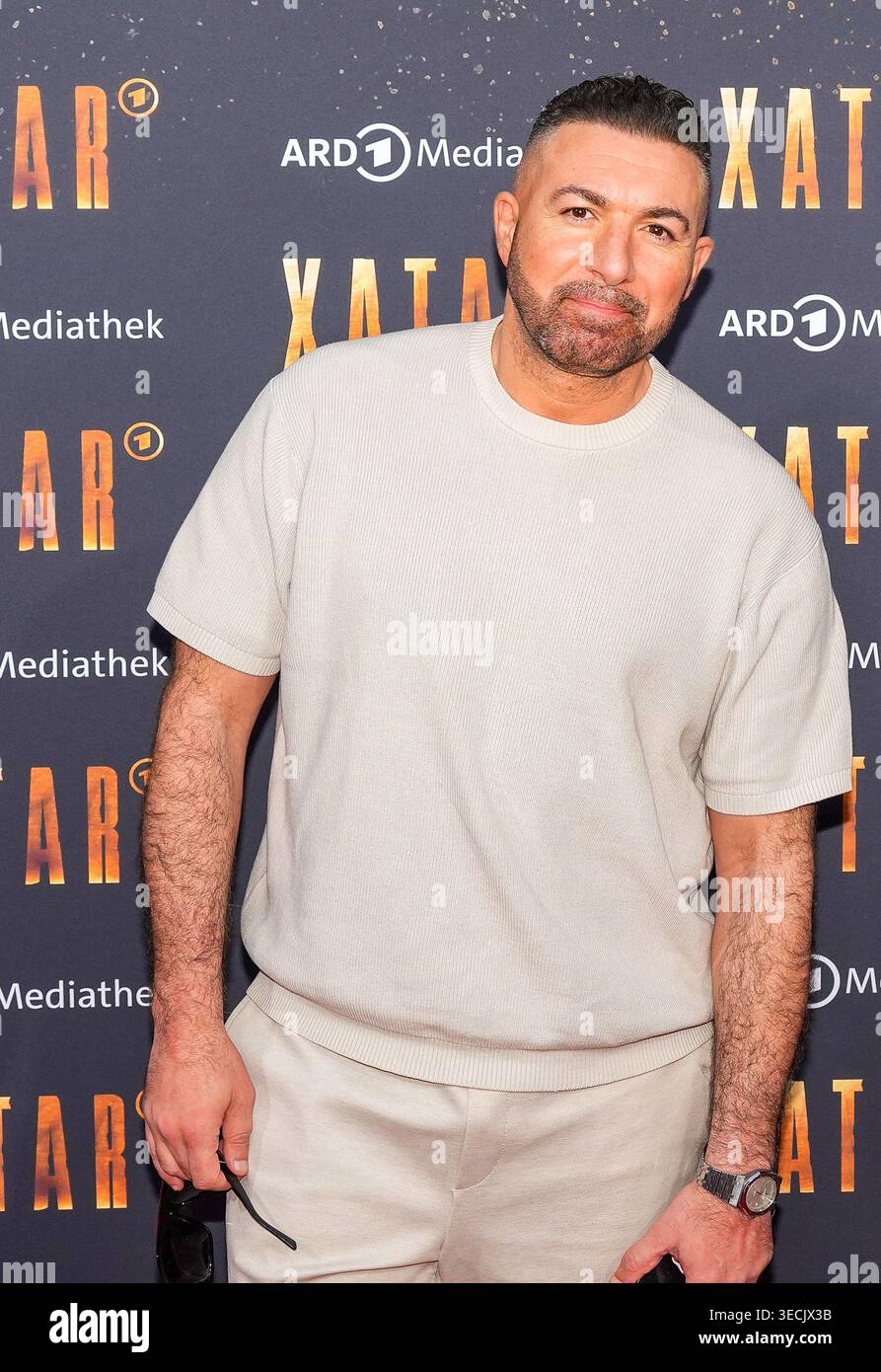 30 April 2026, Berlin: Rapper Samy comes to the preview of the ARD ...