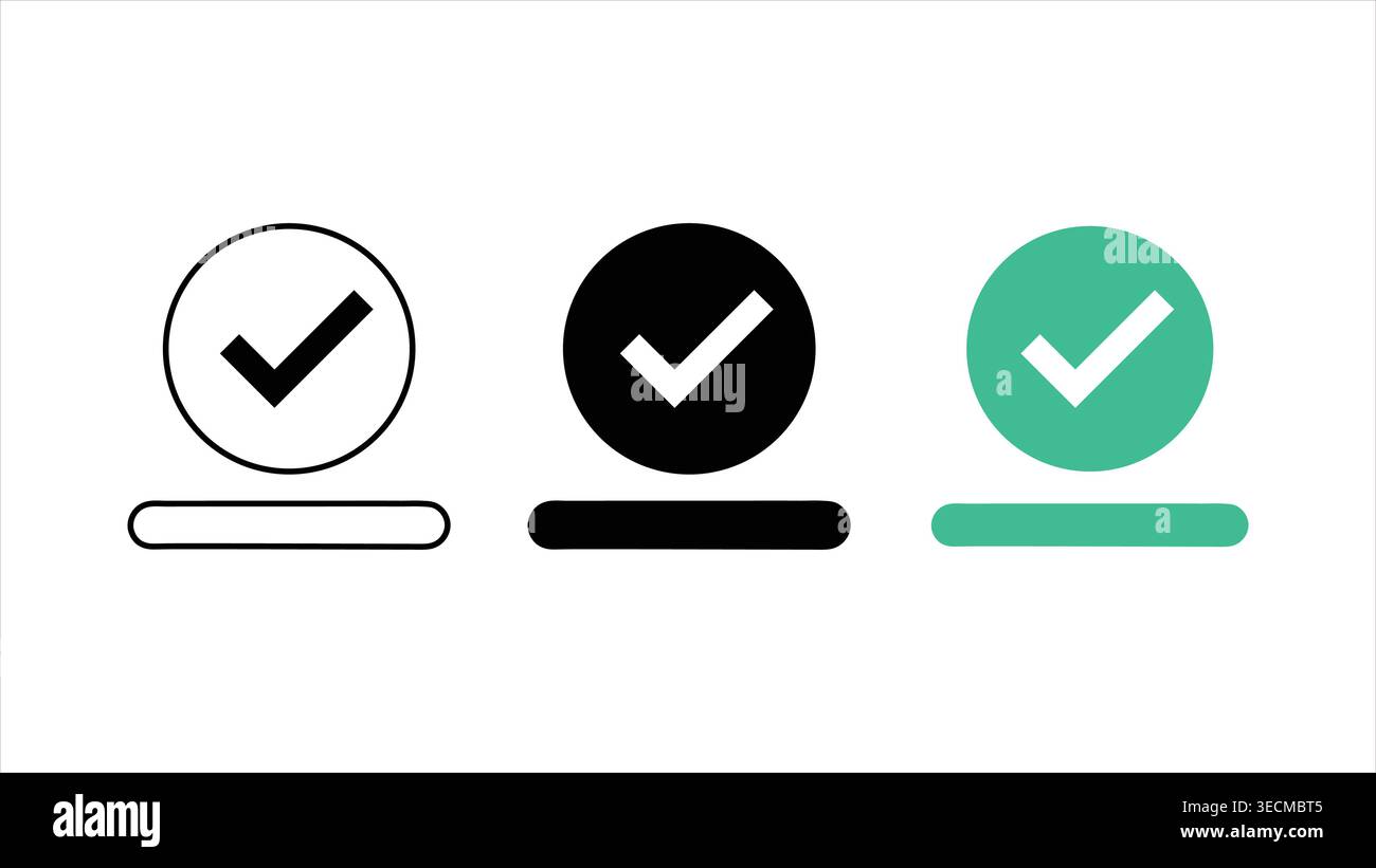 Approve web interface button hi-res stock photography and images - Alamy